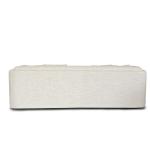 ليكسا كنب  قماش كتان بيج 3 مقاعد عرض 240 سم وودي