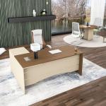 نيو نيرا مكتب 180 سم بني وودي