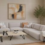 كالم طقم طاولات أرضية للمجالس 5 قطع