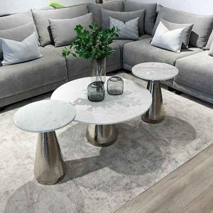 لوميير طقم طاولة قهوة 3 قطع وودي