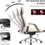 إمبرا كرسي مكتب بيج دوار متحرك بمسند رأس وودي