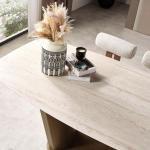 مونا طاولة طعام 240 سم بدون كراسي وودي