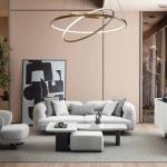 نيو هيرميس كنب 4 مقاعد كريمي 300 سم وودي