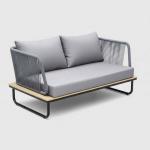 صوفيلا طقم جلسة حدائق 5 قطع رمادي وودي