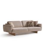 لاروس كنب ثلاثي كريمي وودي