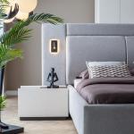 بونتي طقم غرفة نوم 7 قطع كريمي وودي