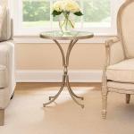 جلوريال طاولة خدمة بسطح زجاجي - زجاج-شفاف