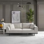 بادوفا كنب 3 مقاعد رمادي فاتح 230 سم وودي