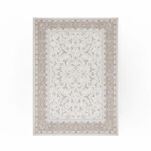 أوزجي سجاد تركي بزخارف شرقية بيج - 100x300