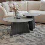 بلاتين طقم طاولة قهوة بورسلان وودي