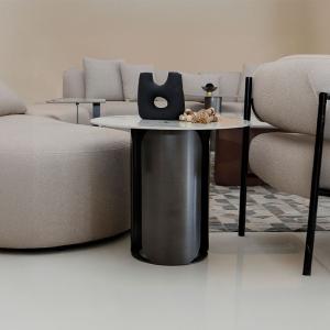 انجيلو طاولة جانبية بورسلان 50×50 سم  وودي