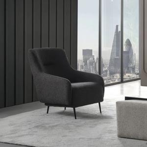 بادوفا كنب فردي رمادي قاتم وودي