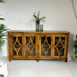 راڤي بوفيه خشب هندي 4 أبواب وودي