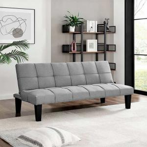 بيرل كنب سرير 3 مقاعد رمادي قاتم وودي