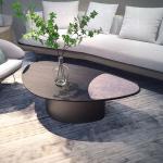 لوني طاولة قهوة بسطح خشبي 120 سم وودي