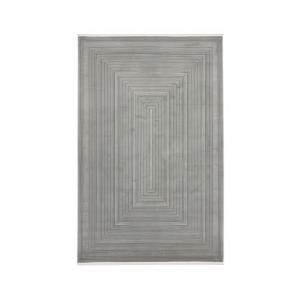 سجاد تركي بتصميم هندسي رمادي - 250x350