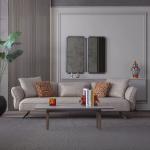 ويلا كنب 4 مقاعد 284 سم بيج وودي