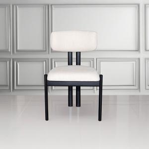 بيلا كرسي أبيض وودي