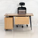 مكتب ناقو 140 سم بني وودي