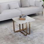 اهلت طاولة جانبية بسطح بورسلان 60*60 سم وودي