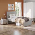 بونو سرير أطفال 120×200 سم رمادي وودي