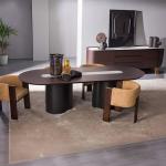 باشون طاولة طعام 230 سم بدون كراسي وودي