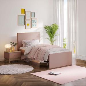 بونو سرير أطفال 120×200 سم زهري وودي