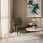 ريستي كرسي أخضر وودي