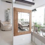 مرآة أصيل الجدارية 125*94 سم وودي