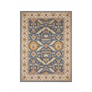 جونا سجاد بلجيكي أزرق بنقوش وزخارف أنيقة