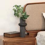 فازة سيراميك مخطط وودي