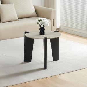 ديسون طاولة جانبية ترافرتين 60×60 سم وودي