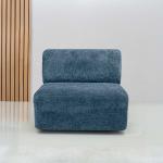 فيولا كنب فردي أزرق وودي