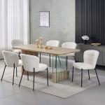 جنان طاولة طعام خشبي بدون كراسي وودي