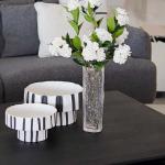 مزهرية زهور زجاجية وودي