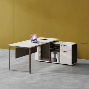 نيو ميامي مكتب 140 سم ابيض وودي