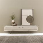 مونجي طاولة تلفزيون كريمي 230 سم وودي