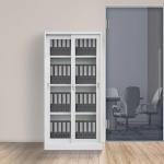 دولاب مكتبي رمادي وودي