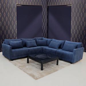 طقم كنب ليدز أزرق وودي