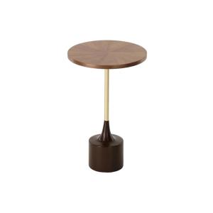 لارده طاولة خدمة بقاعدة بني مع ذهبي - خشبي