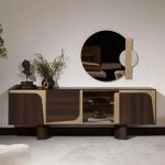 لي مانس كونسول مع مرآه وودي