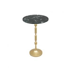 لاسترا طاولة خدمة باللون الذهبي - رخام أسود