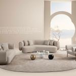 سايستا كنب 3 مقاعد بيج وودي