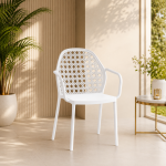 كرسي بلاستيك مفرد P-42 WHITE