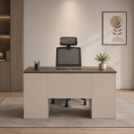 مكتب مقاس 1.40 OT-6604 DARK WOOD(0.torrya)