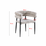 كرسي قماش مفرد WM-09 D.BEIGE