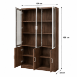 دولاب ملفات 3باب OW-110 WALNUT(brown)