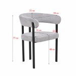 كرسي مفرد HT-002 L.GREY