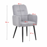 كرسي مفرد HT-003 L.GREY