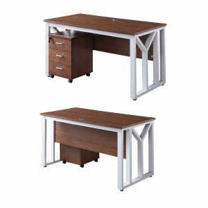 مكتب مقاس 1.40 OT-121 LIGHT BROWN